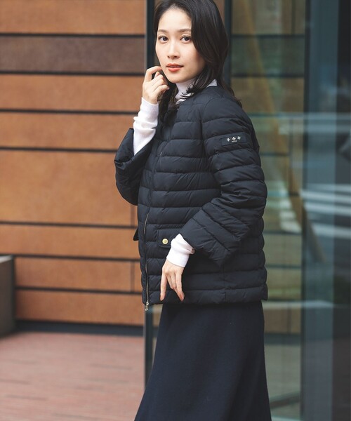 別注】TATRAS / ACACIA ノーカラー ライトダウンジャケット（ダウン