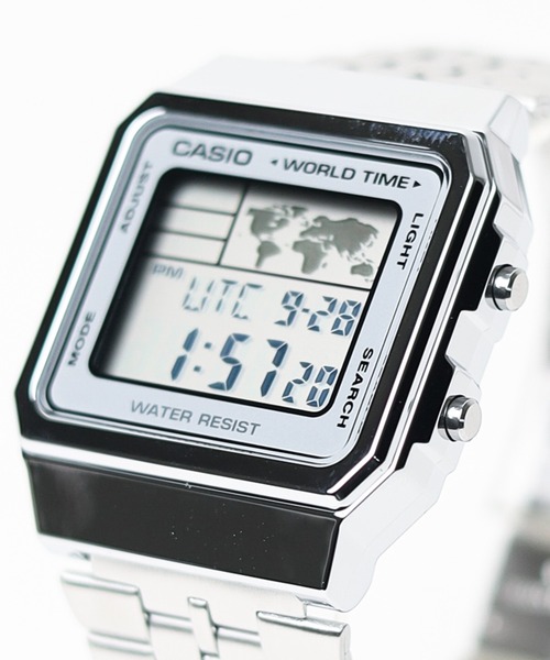 CASIO/スクエア ワールド・マルチタイム/海外モデル/（デジタル腕時計