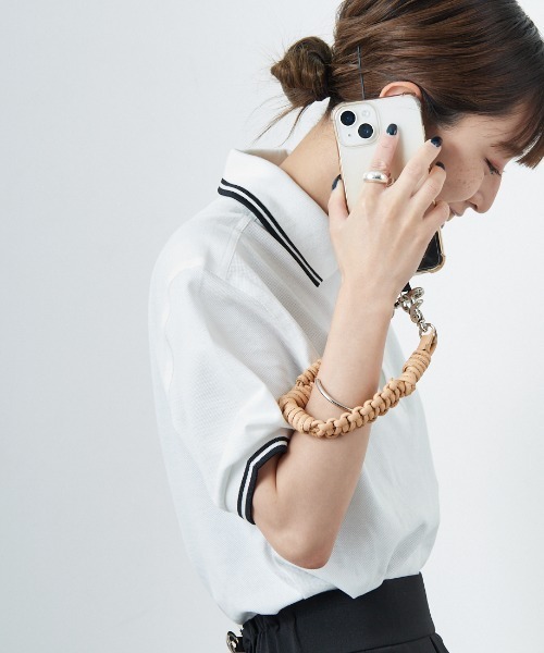 A SCENE/エーシーン] DESIGN PARACORD STRAP LEATHER デザイン パラ