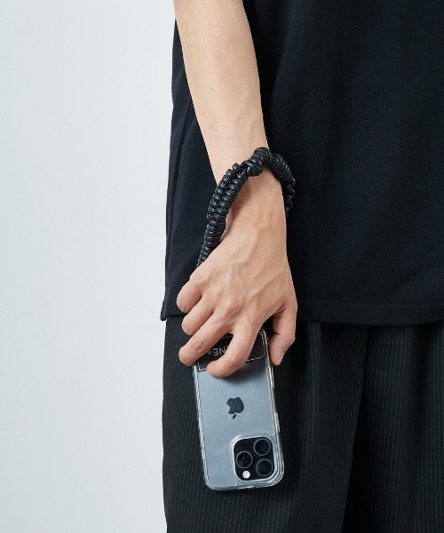 A SCENE/エーシーン] DESIGN PARACORD STRAP LEATHER デザイン パラ
