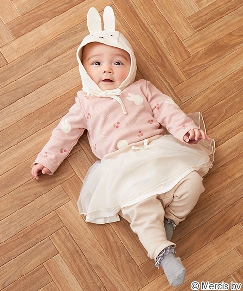 Miffy（ ミッフィー）の「【miffy】ロンパース帽子セット（ロンパース