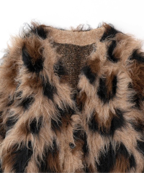 MAISON SPECIAL（メゾンスペシャル）の「Shaggy Leopard Knit Cardigan