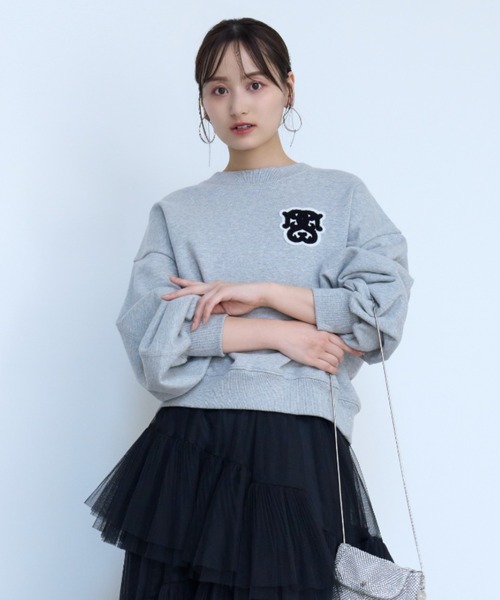 SNIDEL（スナイデル）の「Sustainableワッペンロゴスウェット