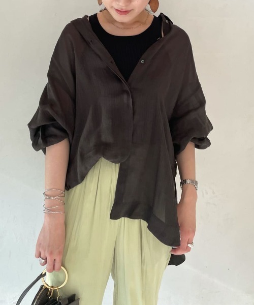 Mila Owen（ミラオーウェン）の「シアーセットアップシャツジャケット