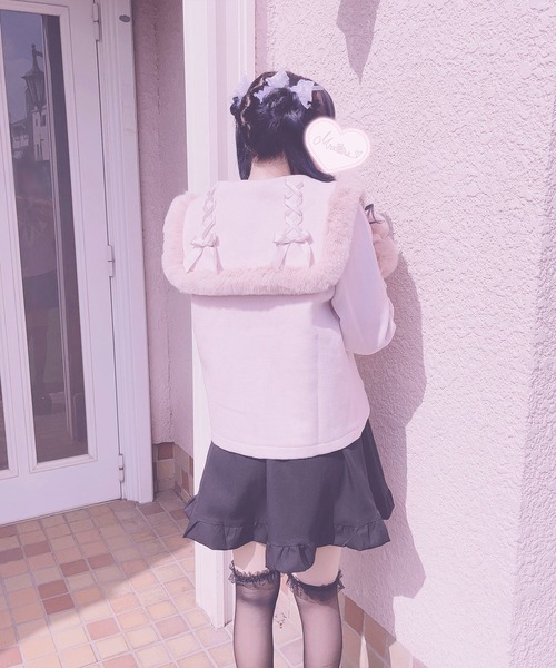 MA*RS（アメーバーマーズ）の「レースアップセーラー襟ショートコート