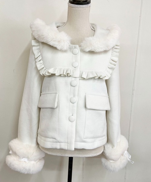 MA*RS（アメーバーマーズ）の「レースアップセーラー襟ショートコート