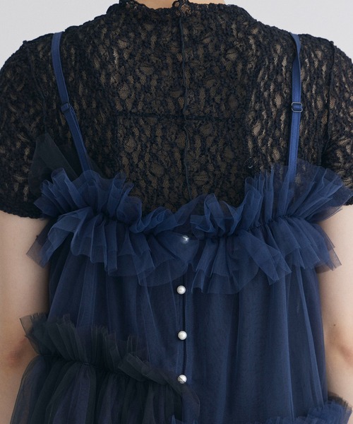 VIVIANO/ヴィヴィアーノ】アシンメトリーキャミトップ（キャミソール