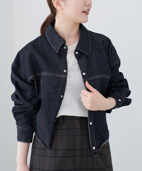 IENA（イエナ）の「KURO/クロ 別注 DENIM SH デニムシャツ（シャツ