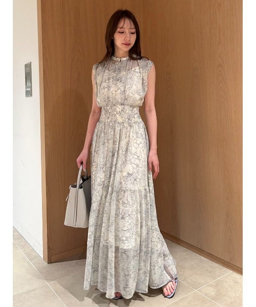 FRAY I.D（フレイアイディー）の「ラインアートシャーリングワンピース