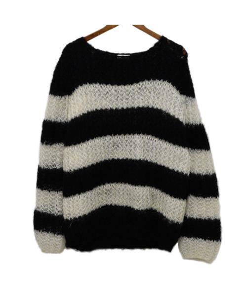 ブランド古着】モヘアボーダーニットセーター（ニット/セーター