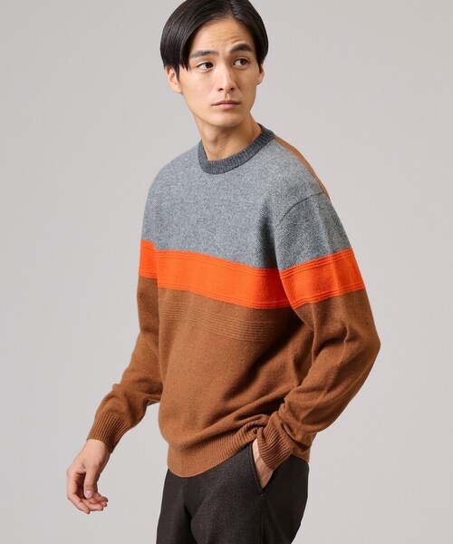 TAKEO KIKUCHI（タケオキクチ）の「◇【カシミヤ】フルカシ パネル柄