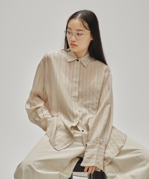 TODAYFUL（トゥデイフル）の「Stripe Silky Shirts（シャツ/ブラウス