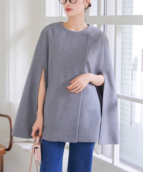 ケープコート（ノーカラーコート）｜KOBE LETTUCE（コウベレタス）の