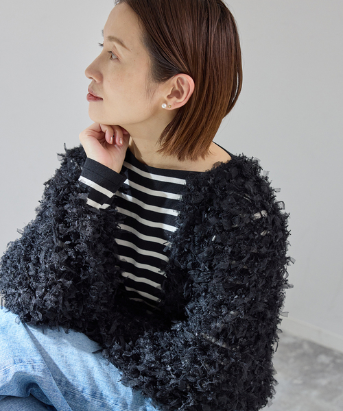 チュールテープ カーディガン（カーディガン/ボレロ）｜IENA（イエナ