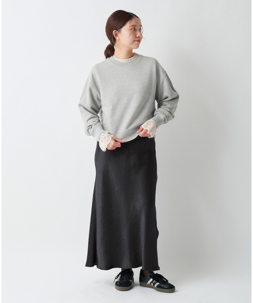 追加》コットン 裏毛クロップドプルオーバー（スウェット）｜IENA