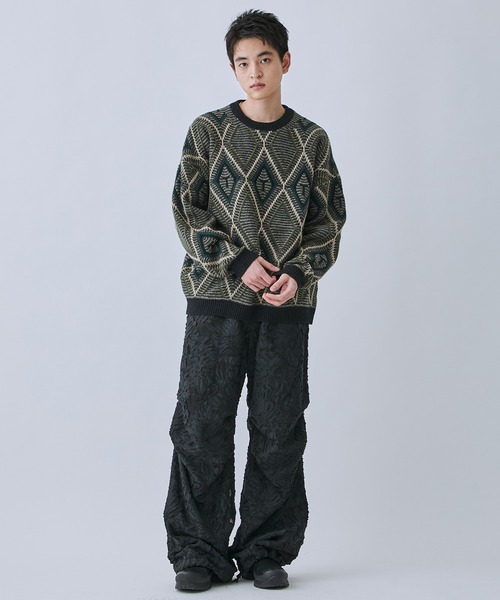 TTTMSW/ティー】Diamond pull over knit（ニット/セーター）｜TTT MSW