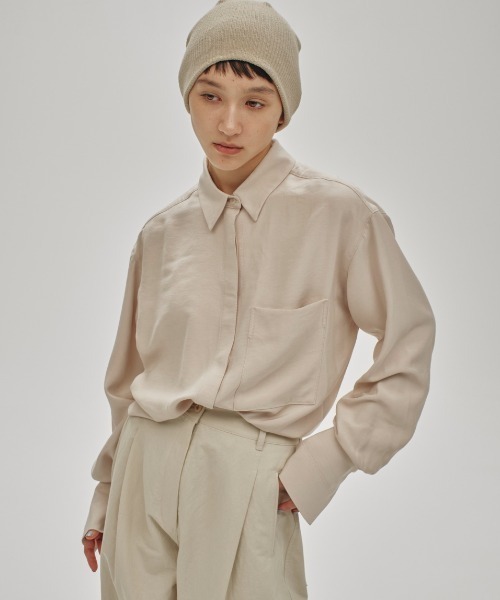 TODAYFUL（トゥデイフル）の「Backsatin Pocket Shirts（シャツ