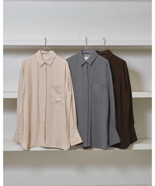 TODAYFUL（トゥデイフル）の「Backsatin Pocket Shirts（シャツ
