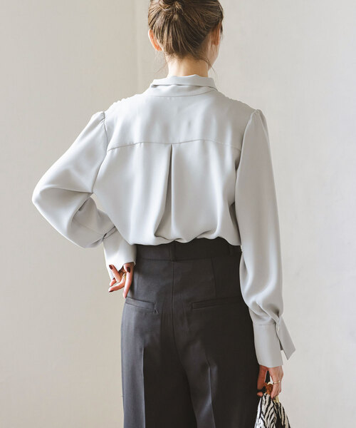 Noble（ノーブル）の「《追加》アシンメトリーボウタイブラウス