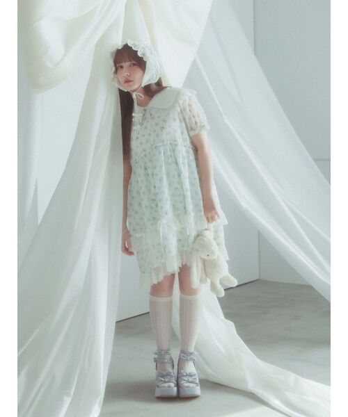merry jenny（メリージェニー）の「airy petit flowerミニワンピース