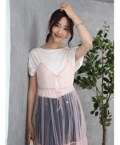 セール】チュールキャミソールワンピース（ワンピース）｜fifth