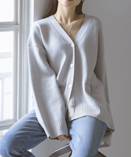 Noble（ノーブル）の「《追加》W編みオーバーカーデ（カーディガン