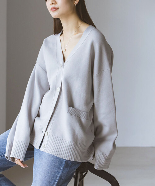 Noble（ノーブル）の「《追加》W編みオーバーカーデ（カーディガン