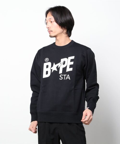 A BATHING APE（アベイシングエイプ）の「BAPE STA LOGO CREWNECK M