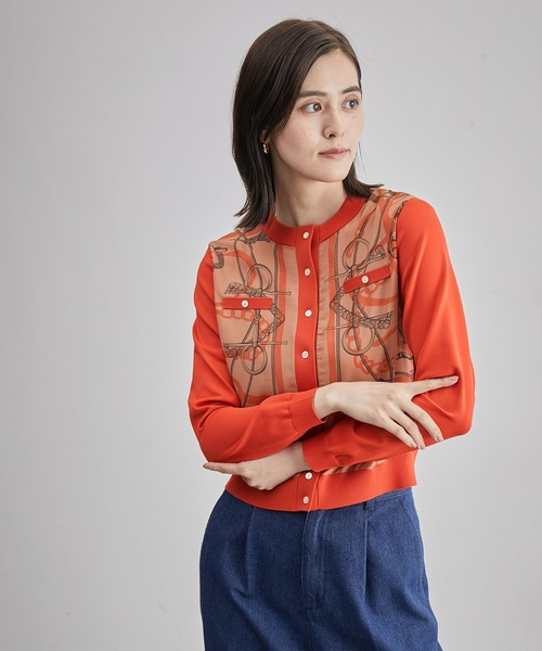 ROPE'（ロペ）の「【高評価】【23AW】ヴィンテージスカーフ柄