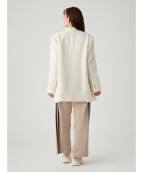 emmi（エミ）の「【emmi atelier】ノーカラーダブルジャケットコート