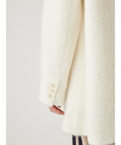 emmi（エミ）の「【emmi atelier】ノーカラーダブルジャケットコート