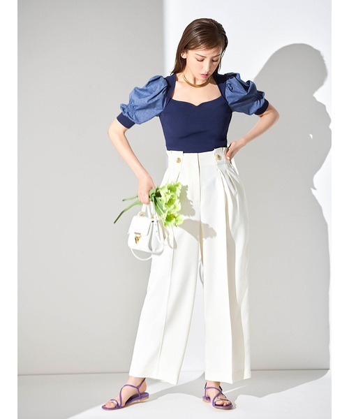 CELFORD（セルフォード）の「メタル釦ワイドパンツ（その他パンツ