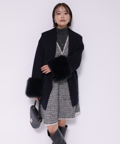 Apuweiser-riche（アプワイザーリッシェ）の「袖ファーショートリバー