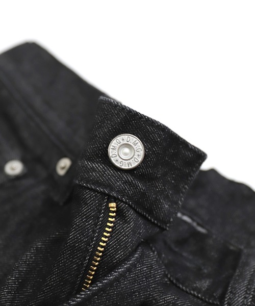 D.M.G / ディーエムジー] 12ozブラックデニム カーブラインパンツ