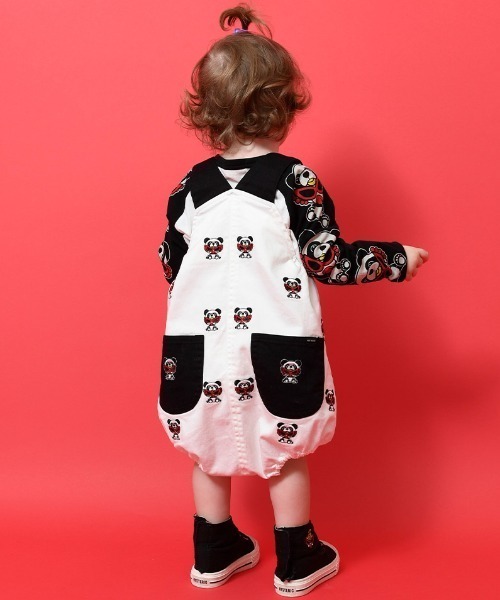 HYSTERIC MINI（ヒステリックミニ）の「PANDA MINI 刺繍 サロペット