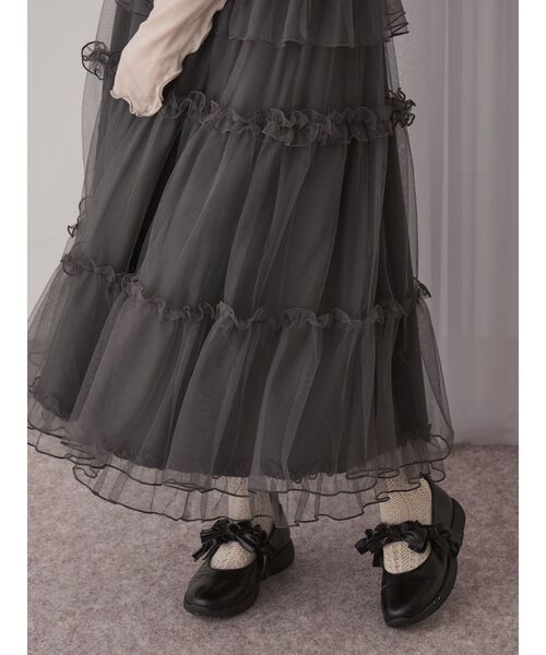 チュールドロストロングワンピース（ワンピース）｜merry jenny