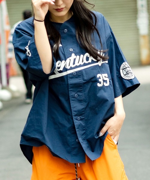 SITRY（シトリー）の「wide silhouette baseball shirt/ワイド