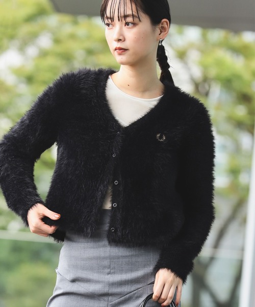 Ray BEAMS（レイビームス）の「FRED PERRY / 別注 Fluffy V-neck Knit