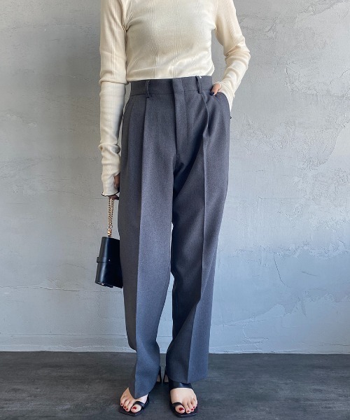 THE SHINZONE/ザ シンゾーン] クライスラー タックワイドパンツ