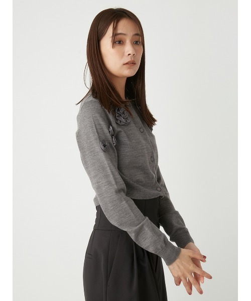 FRAY I.D（フレイアイディー）の「3Dフラワーカーディガン