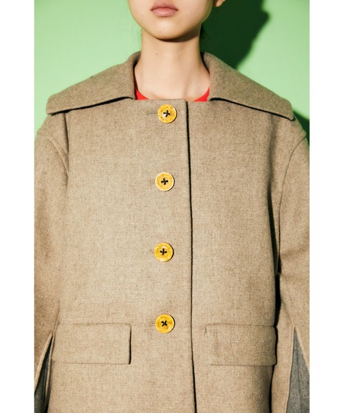 ENFOLD（エンフォルド）の「メルトン スクエアカラーBOXコート（その他