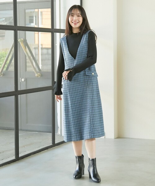 index（インデックス）の「◇千鳥チェックツイードジャンスカ【洗濯機