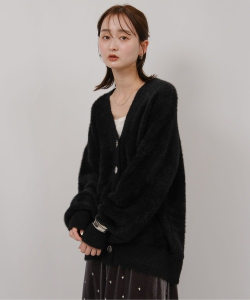 フェザーヤーンカーディガン Palm Riche│Eimee Law & LHELBIE 公式