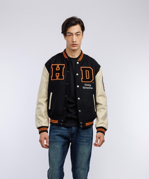 120周年記念バーシティレザージャケット（その他アウター）｜Harley