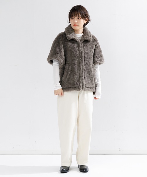TICCA（ティッカ）の「TICCA WOOLファーポンチョ（ポンチョ）」 - WEAR
