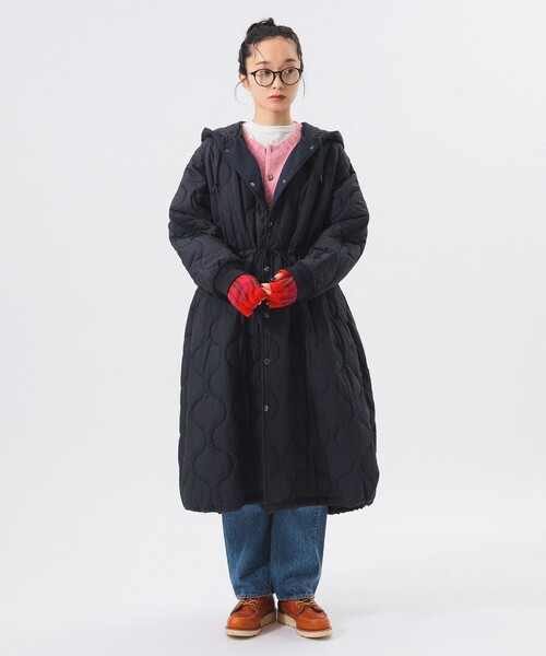 BEAMS BOY（ビームスボーイ）の「ナイロン キルティング フード コート