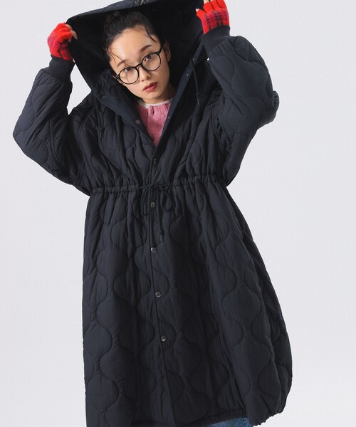 BEAMS BOY（ビームスボーイ）の「ナイロン キルティング フード コート