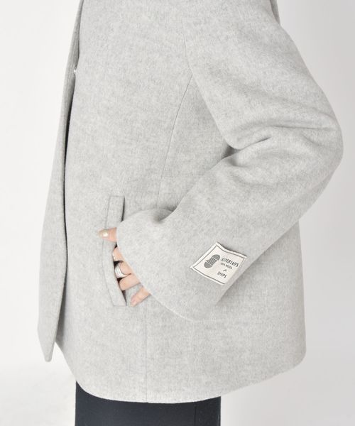 SHIPS（シップス）の「SUPER140キーネックショートコート◇（その他