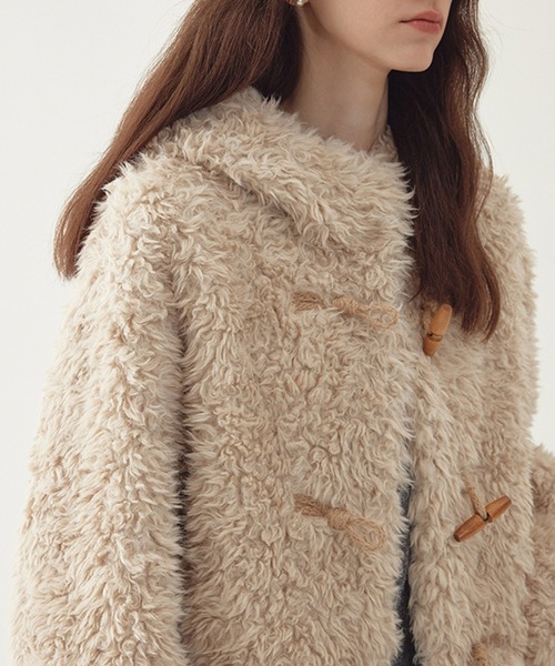 フード付き トグルボタン ファーコート FD24W235【Fano Studios