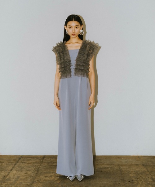 セール】チュールベストオールインワンドレス / tulle vest all in one